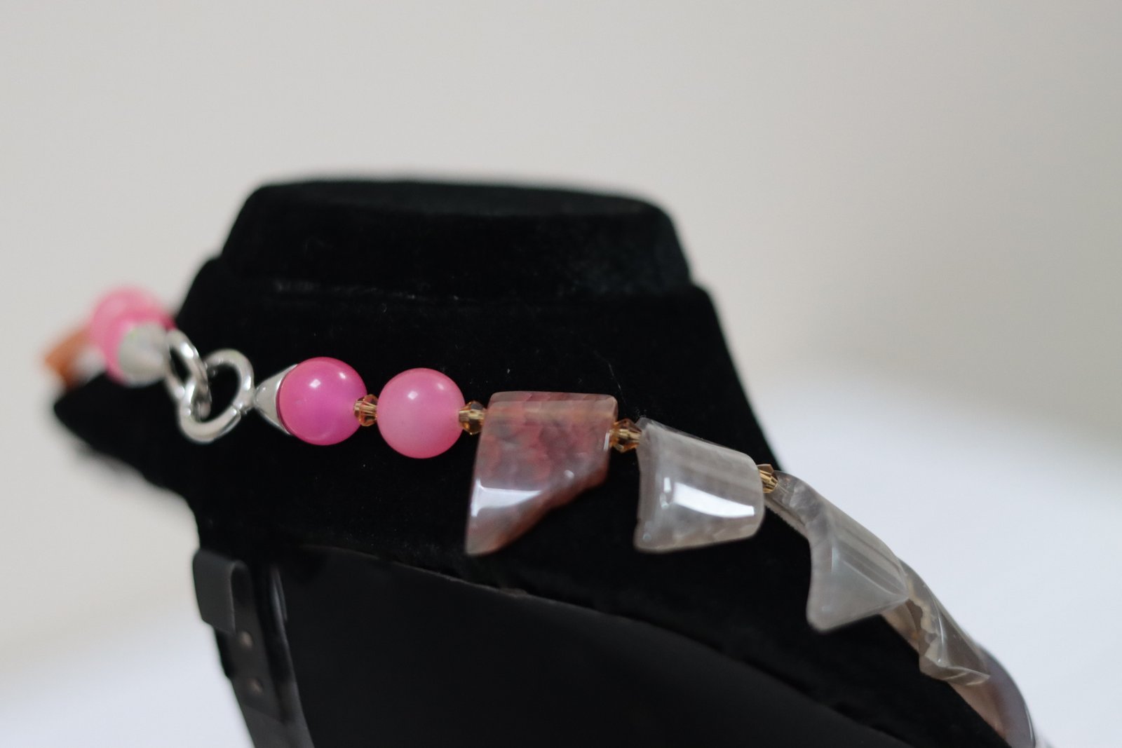 Natural Agate Slice Statement Necklace