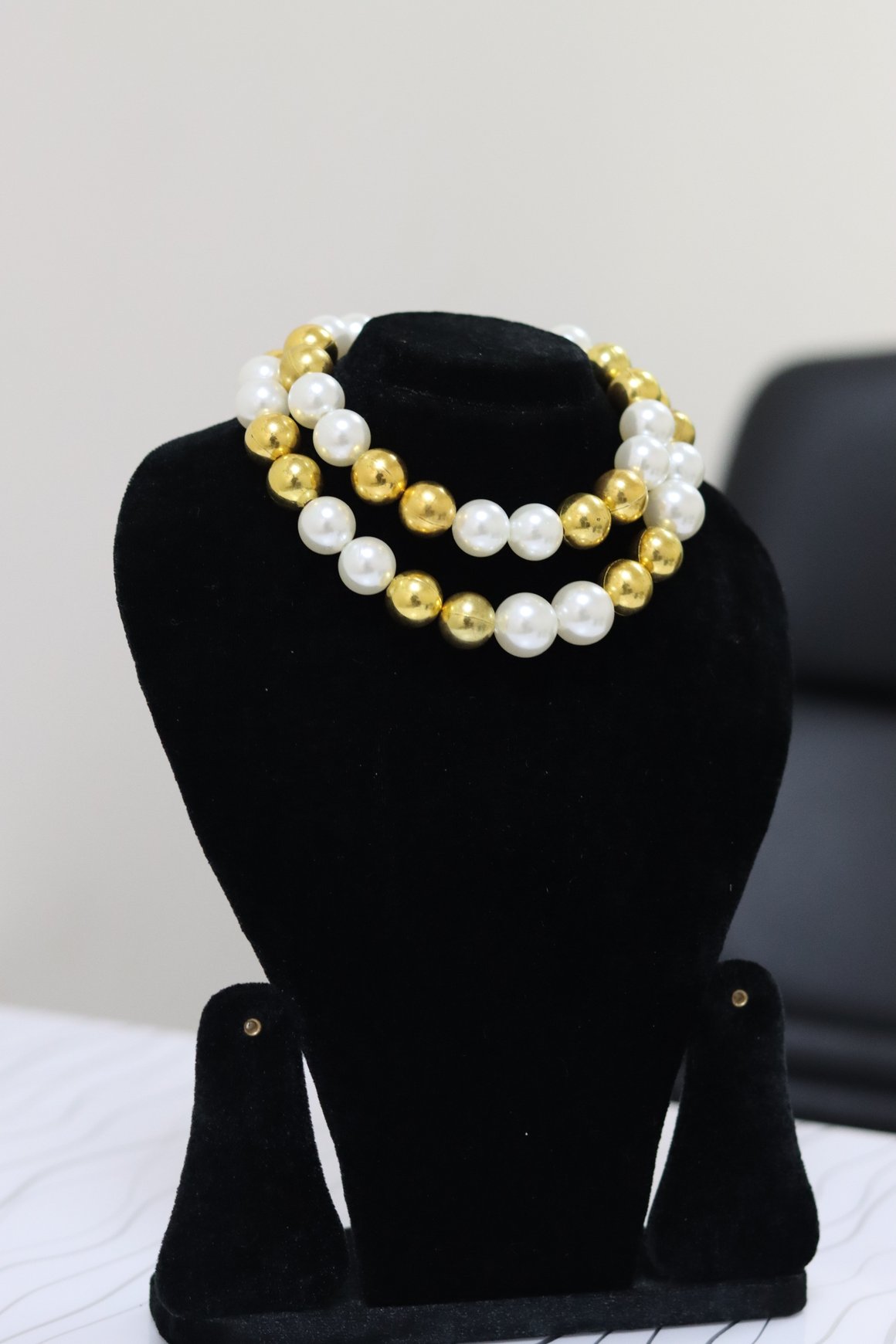 Gold & Pearl Layered Necklace