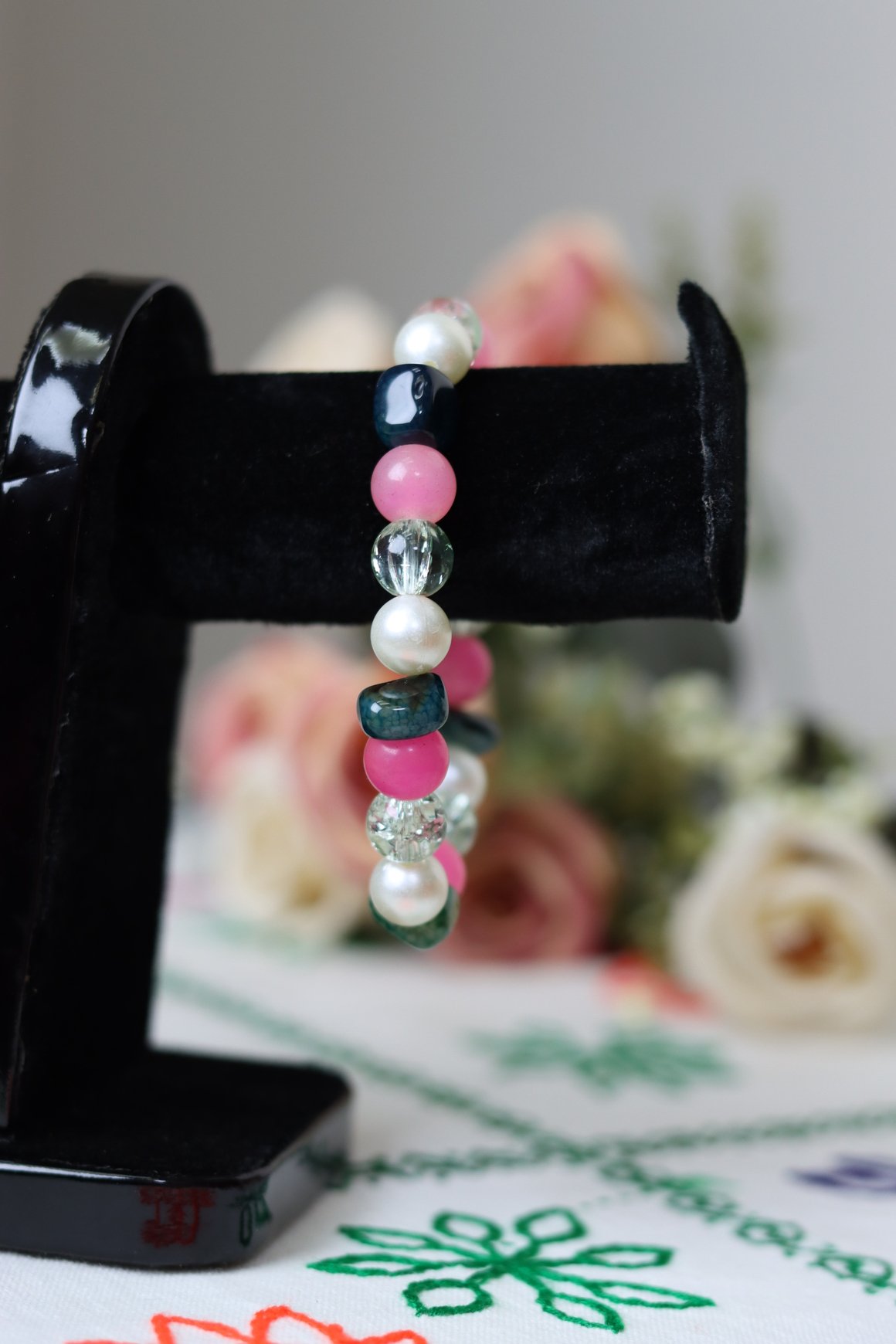 Pastel Pop Gemstone & Pearl Bracelet