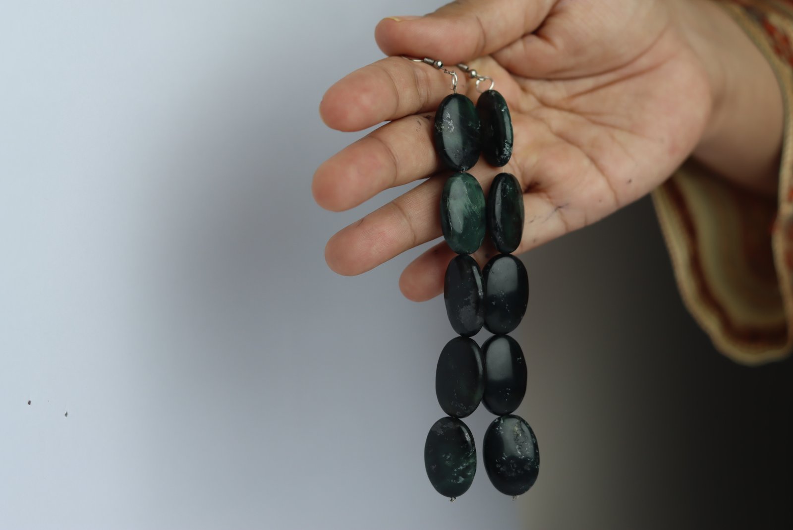 Forest Moss Drop Earrings