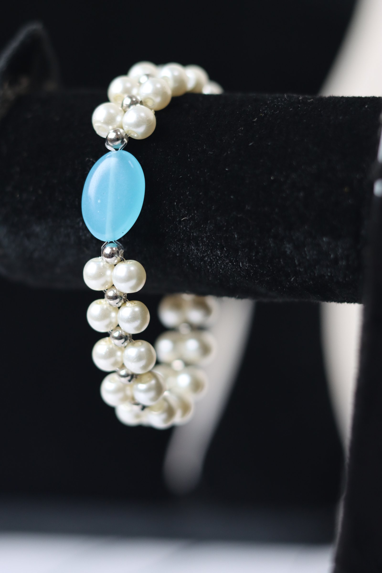 Cerulean Pearl Charm Bracelet