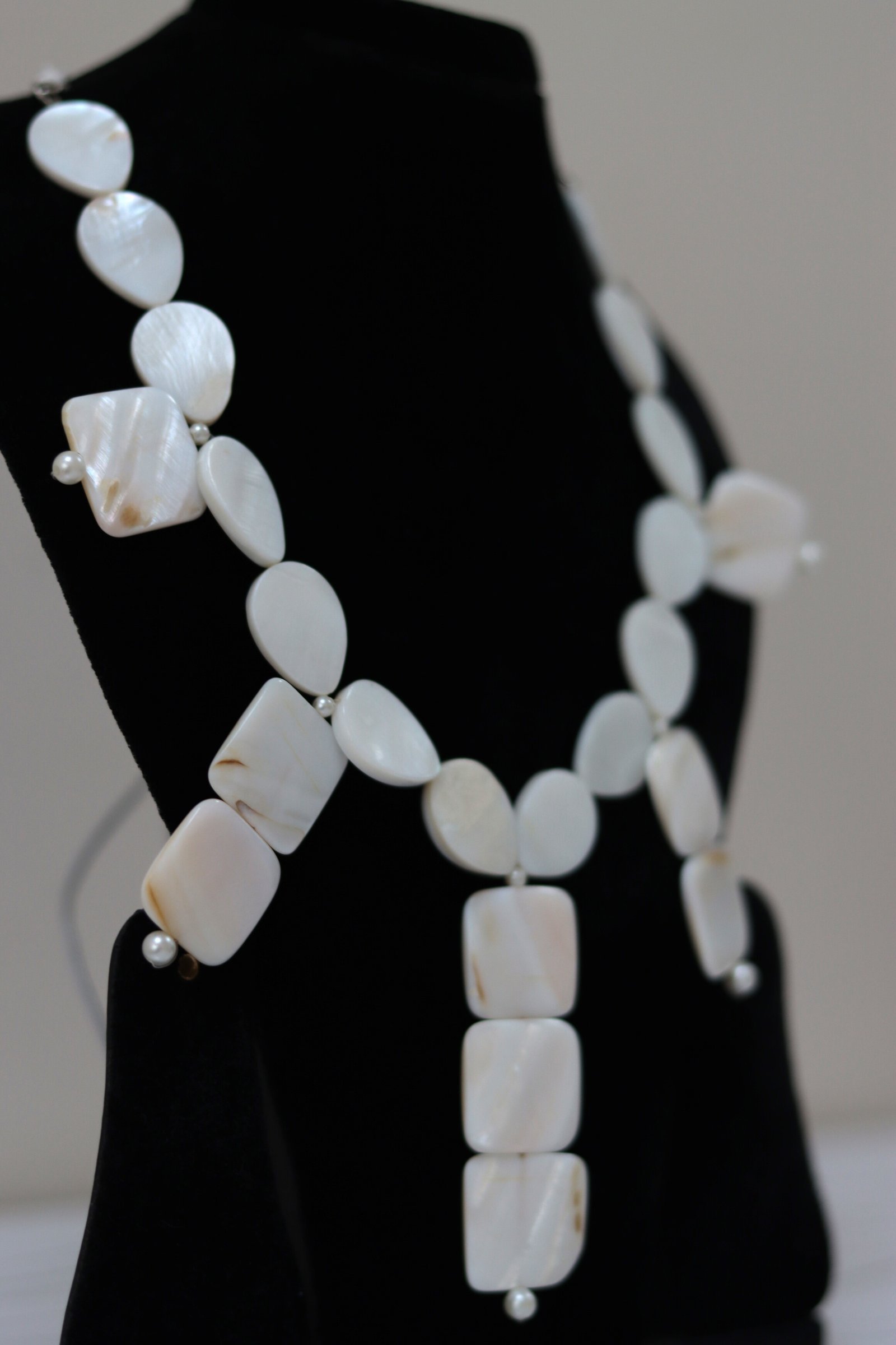 White Shell Statement Necklace