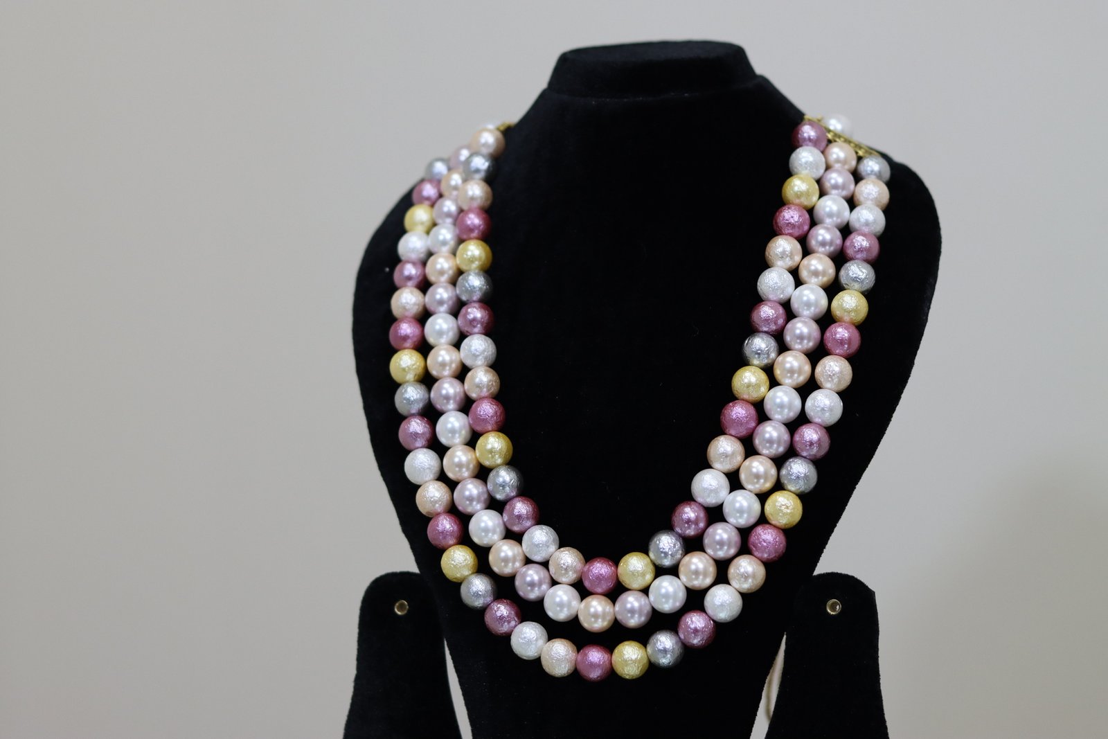 Pastel Multi-Color Pearl Layered Necklace