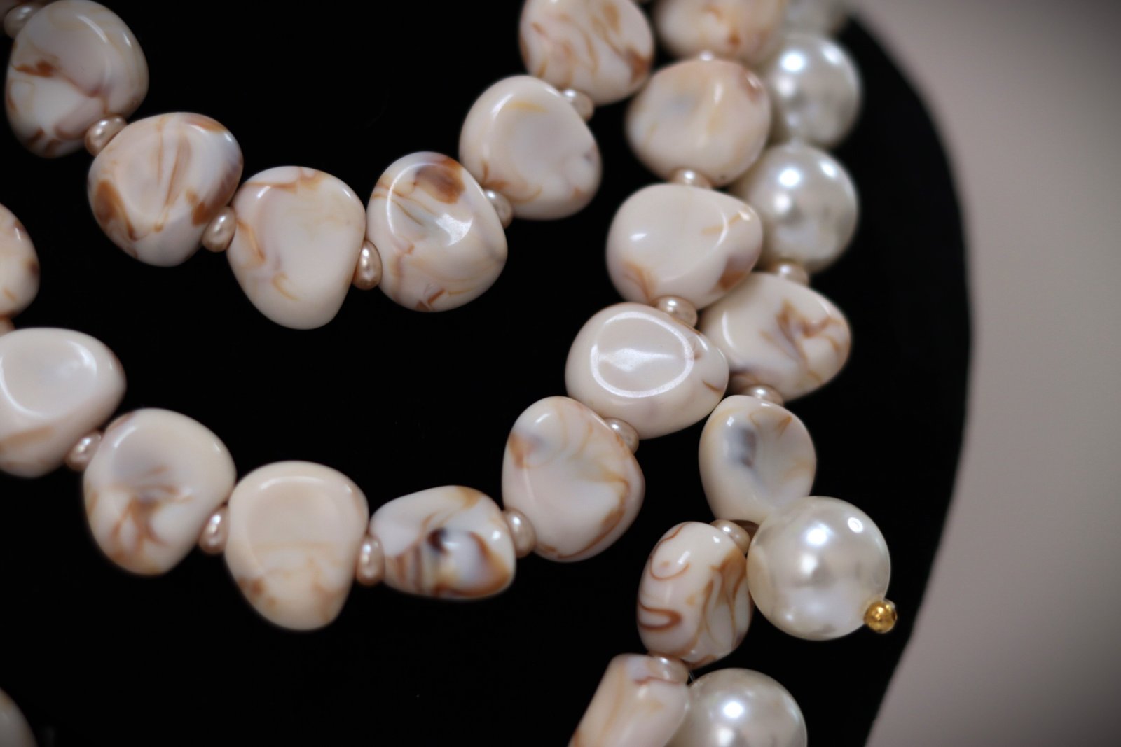 Ivory Pearl Cascade Necklace