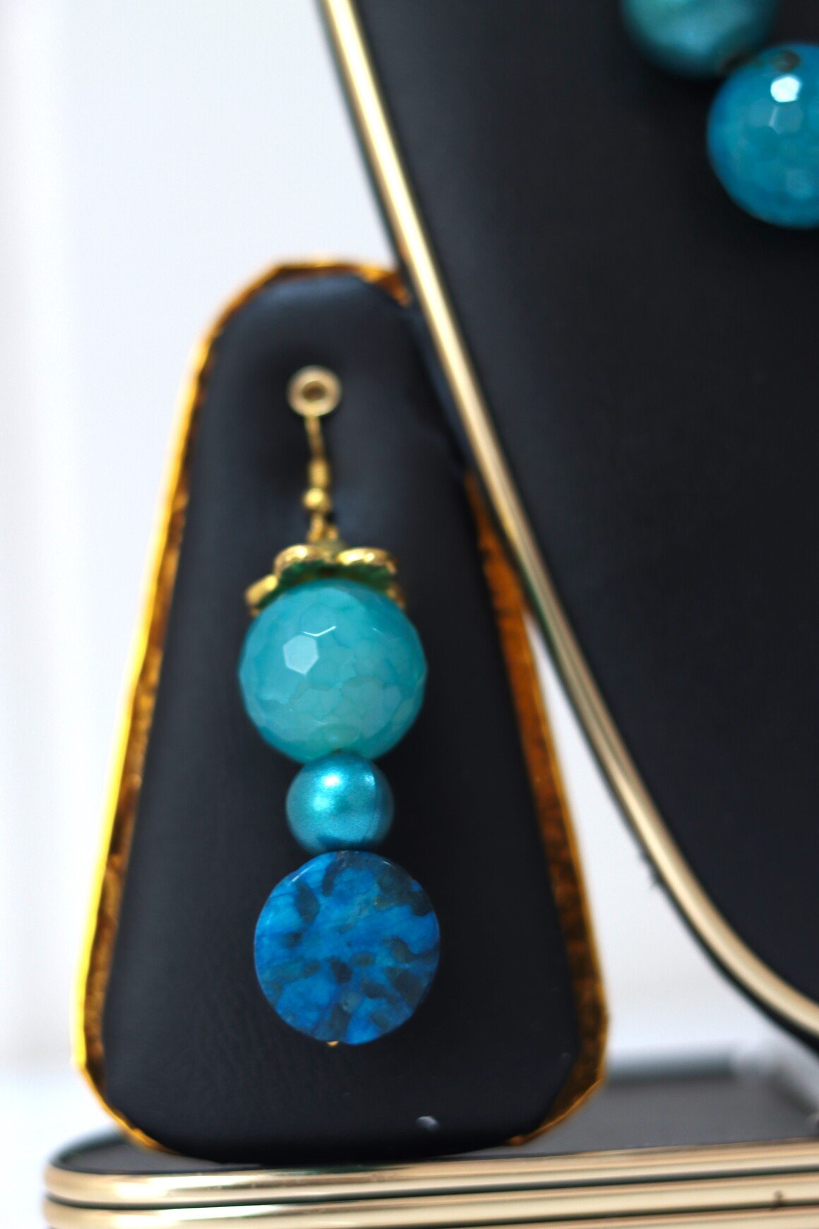 Ocean Blue Beaded Necklace